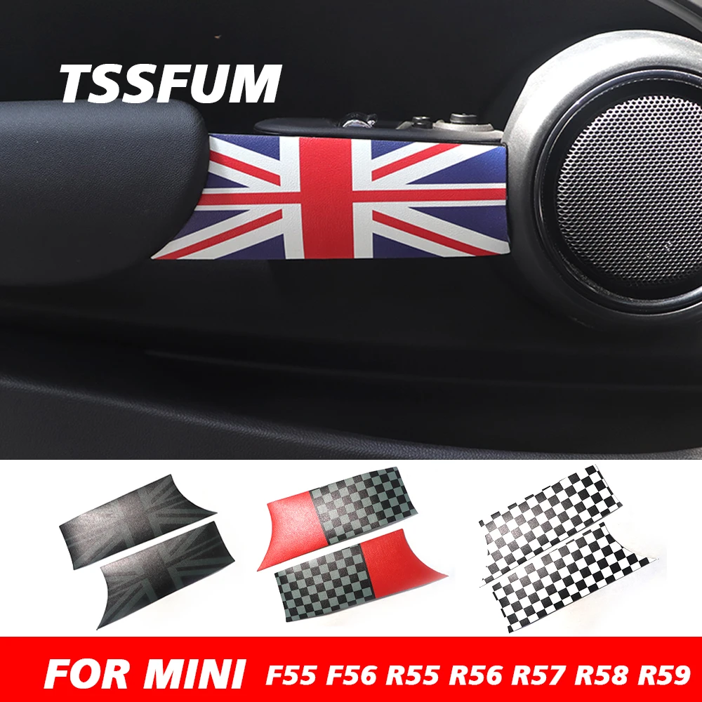 Union Jack Car Interior Door Handle Sticker Per Mini Cooper S One Jcw F55 F56 Clubman R55 R56 R57 R58 R59 Paceman Accessori