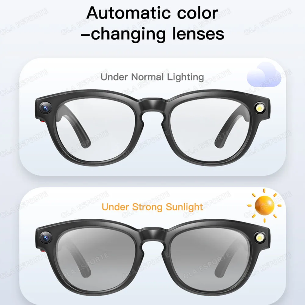 New 800w Camera Ai Glasses Men Smart Translation Glasses Photo Video Recording Waterproof Bluetooth Calls Voice Smart Sunglasses New 800w Camera Ai Glasses Men Smart Translation Glasses Photo Video Recording Waterproof Bluetooth Calls Voice Smart Sunglasses, Alina Gadgets