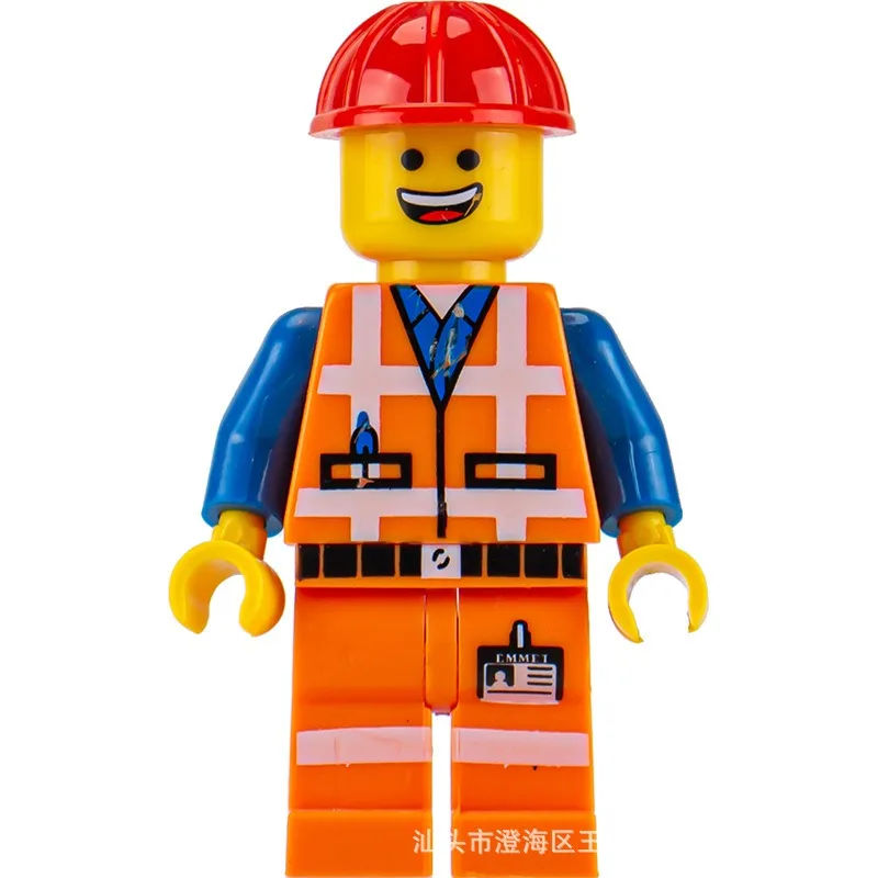 Occupation series Urban construction engineer Children assemble small particle building block toys - 2