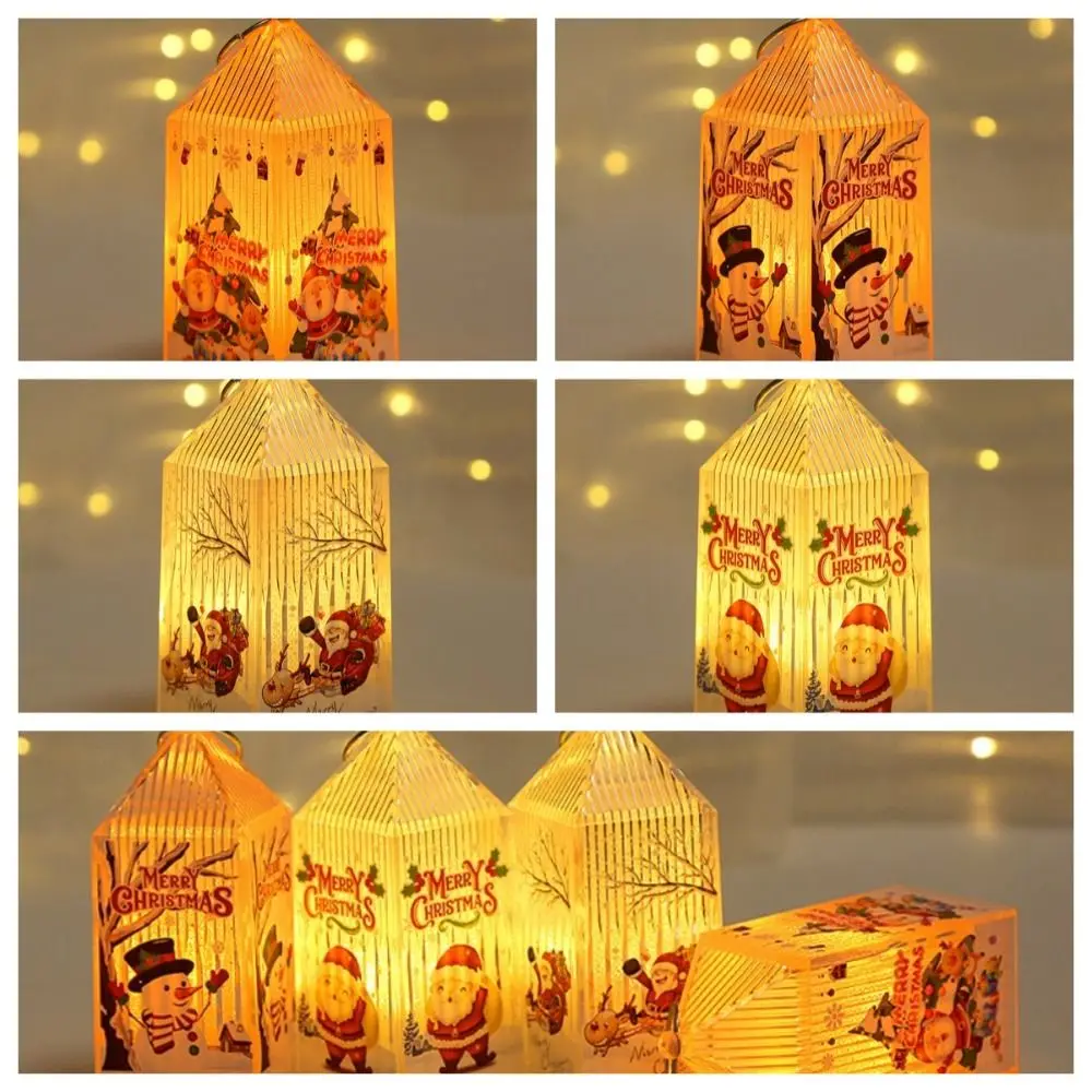 

Christmas Tree Christmas Wind Lamp Santa illuminated Christmas Candlestick Lamp Glowing Snowman Christmas Hanging lamp