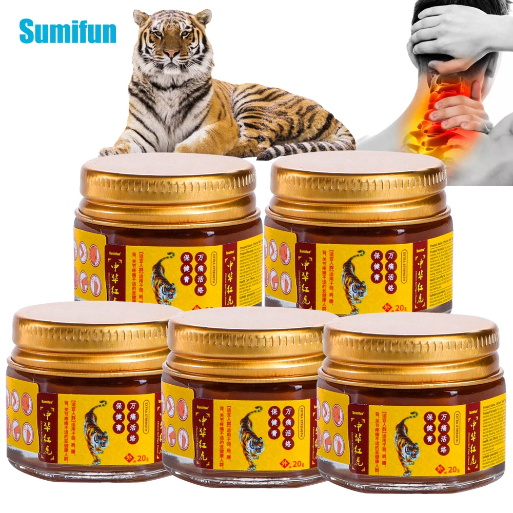 

1/5/10Pcs Sumifun Red Tiger Analgesic Cream Rheumatoid Arthritis Joint Muscle Pain Relief Ointment Knee Lumbar Ache Care Plaster