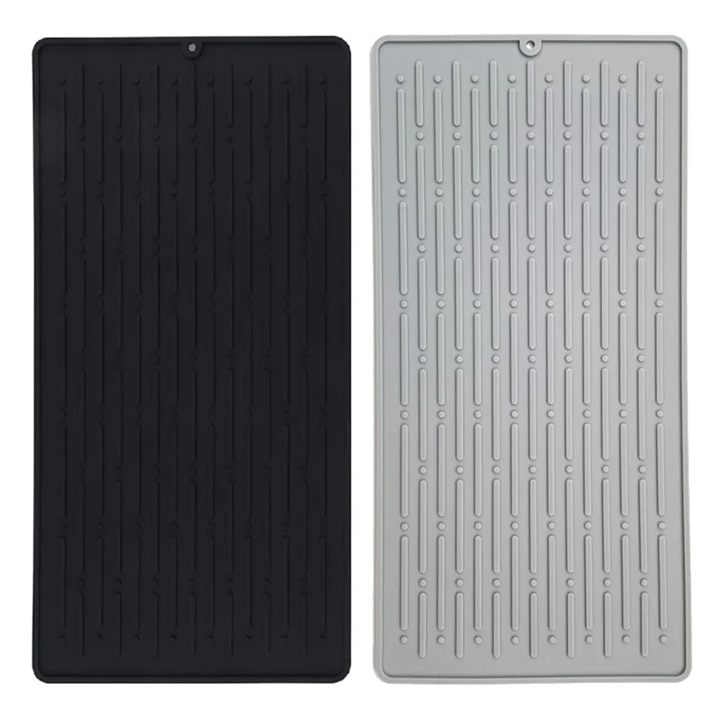 

2Pcs Silicone Dish Drying Mats,Heat-Resistant and Non-Slip Silicone Mat for Kitchen,Tableware, Drying Mat