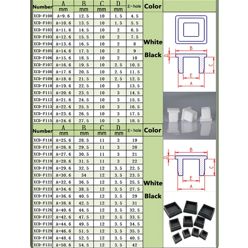 Silicone Rubber Plugs Pipe End Cap Rubber Caps Silicone Rubber Caps