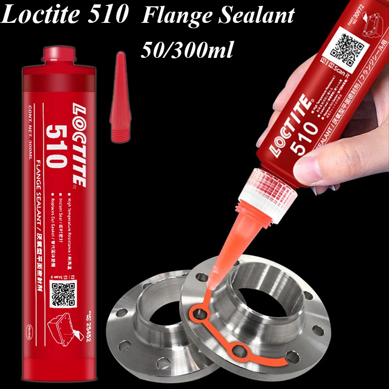

300 мл 50 мл Клей Loctite 510 герметик для фланцев устойчивый к высоким температурам металлическая прокладка фланец плоский герметик клей