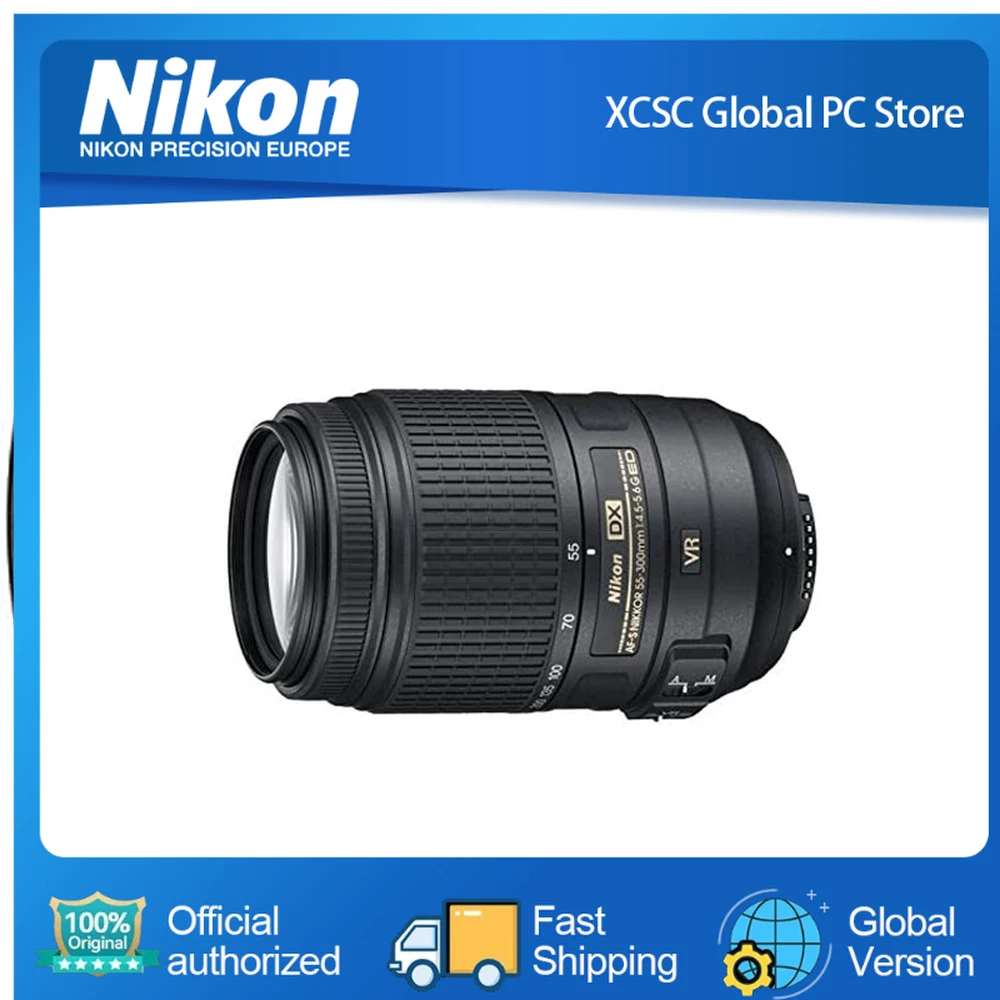 Nikon Af-S Dx Nikkor 55-300Mm F/4.5-5.6G Ed Obiettivo Zoom Riduzione Vibrazioni Con Messa A Fuoco Automatica Per Nikon Dslr