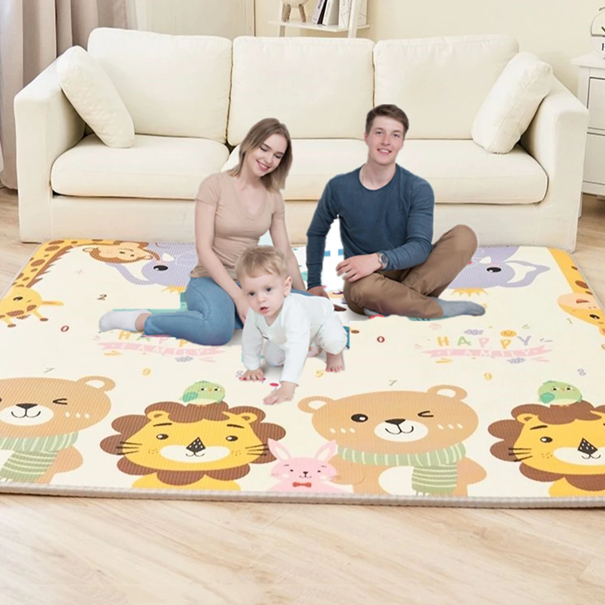 Thicken Baby Play Mat Children's Mat Lion Bear Cartoon Xpe Puzzle Baby Climbing Pad Kids Rug Baby Game Mats Toys for Children 0 3 years children toys baby puzzle game mat kids summer cartoon pat water pad children fun baby play mat baby playmat