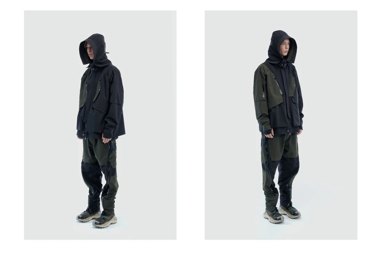 Reindee Lusion 21aw all environmental waterproof multi-pocket jacket four-form assault suit techwear functional