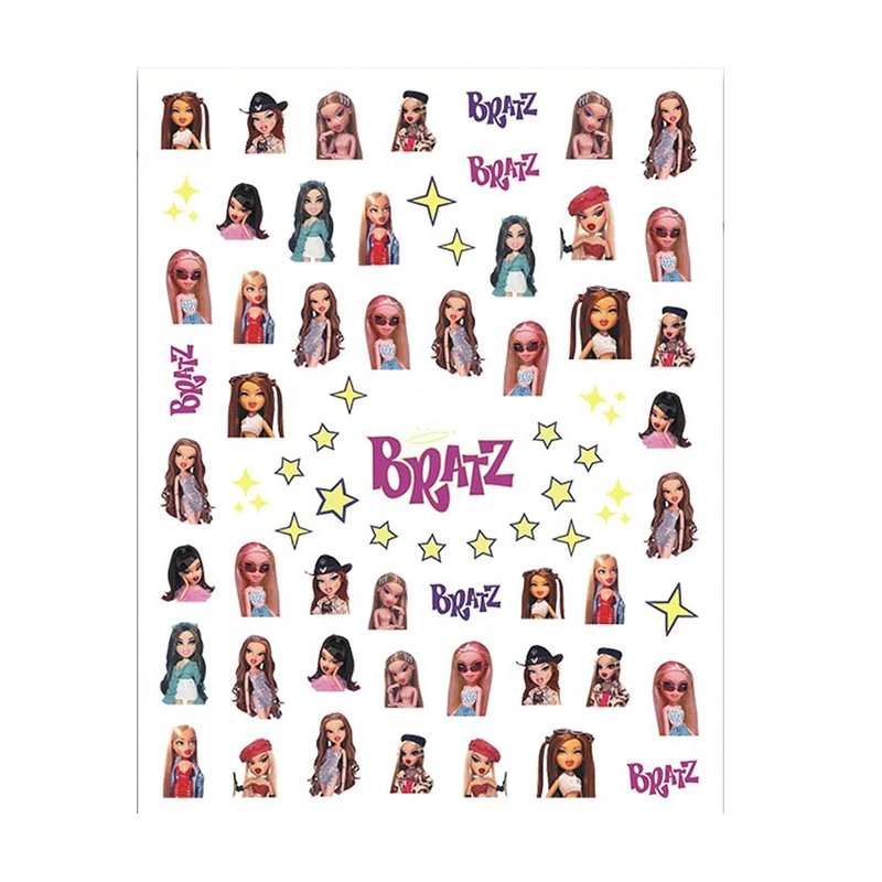 Bratz Doll Nail Stickers-4 Sheets