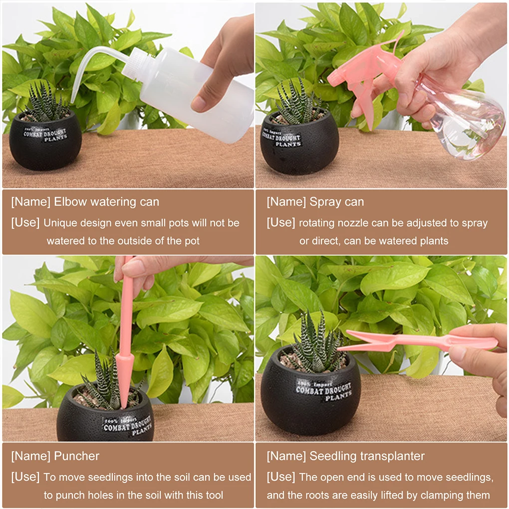 Multi-functional Gardening Planter Set For Wide Application Mini Succulent Planting Tools