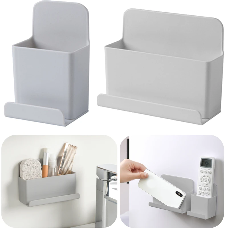 Wall Mount Remote Control Hanging Storage Box Rack Remote Control