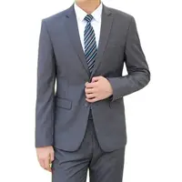 suit (Blazer+pants) Men Fashion Business Gentleman Italian Style Slim Solid Color Professional Suit Wedding Groom Best Man Suit 1