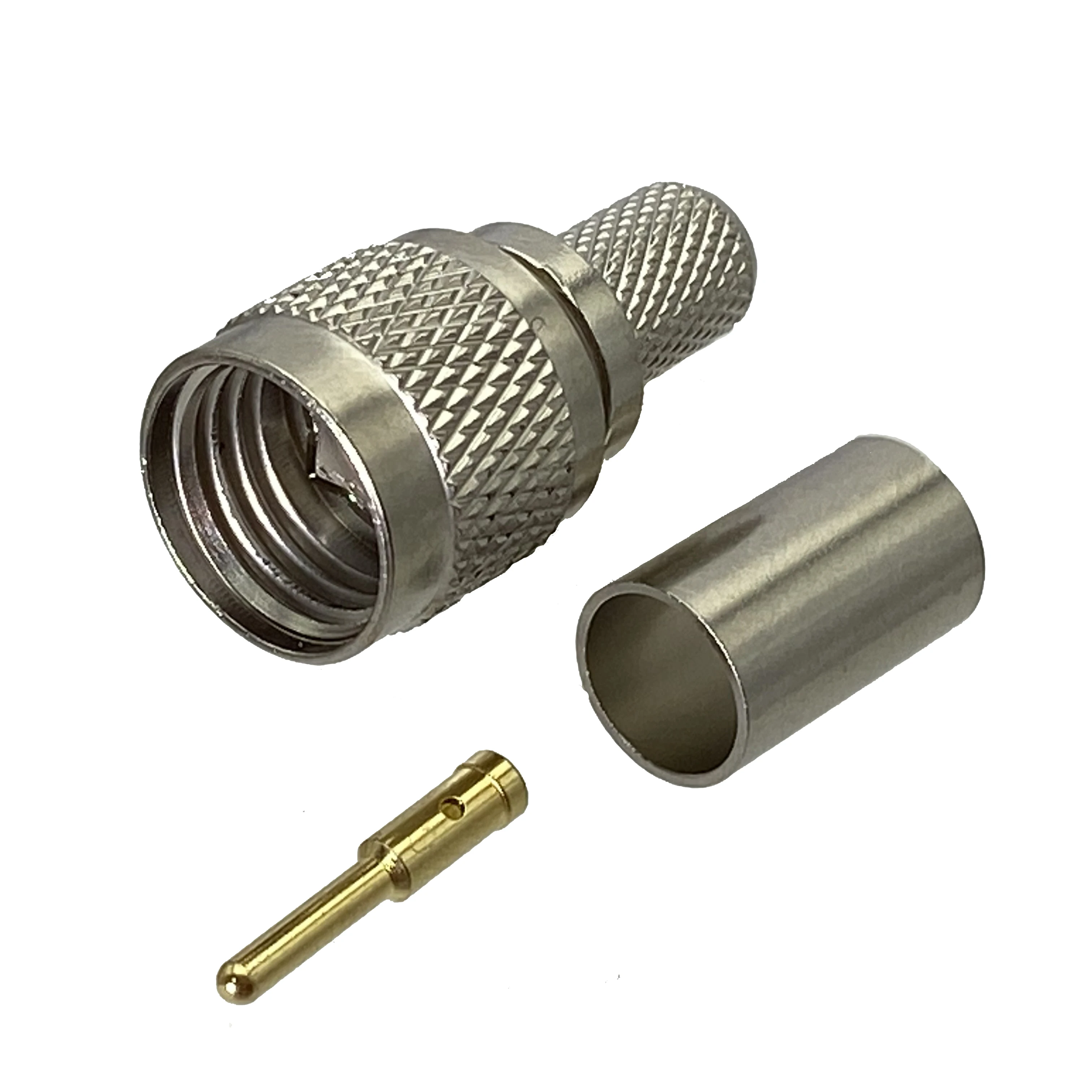 1pcs Mini Uhf Male Plug Connector Crimp Rg8x Rg8x Lmr240 Cable Wire