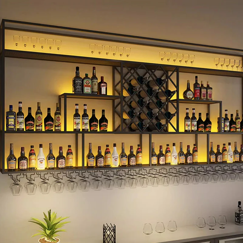 Armário De Vinho De Cocktail De Parede, Exibição De Licor Moderno, Armário De Vinho Original, Metal De Armazenamento, Móveis De Cozinha
