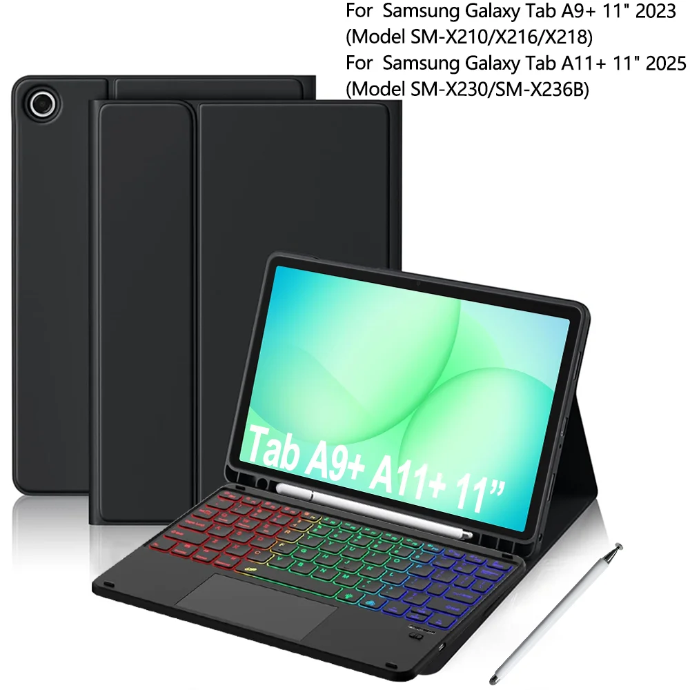 Enhanced Keyboard Case with Trackpad and Stylus Holder