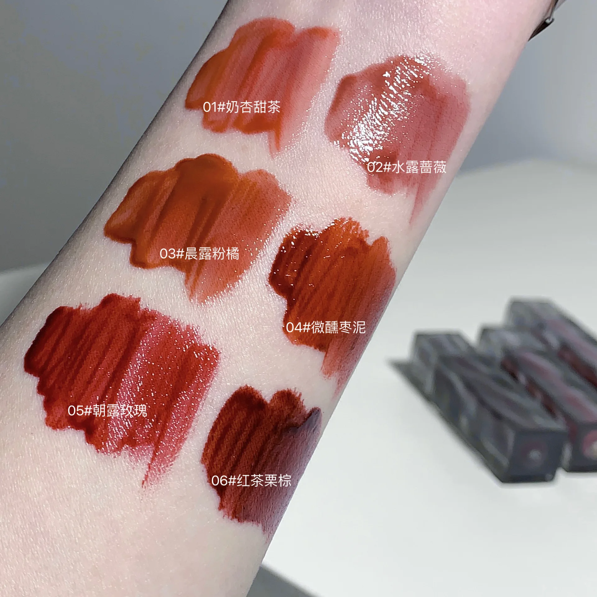 Water Mirror Lip Gloss Waterproof Long Lasting Pink Lip Tint 6 Color Moisturizer Liquid Lipstick Korean Natural Makeup Cosmetic
