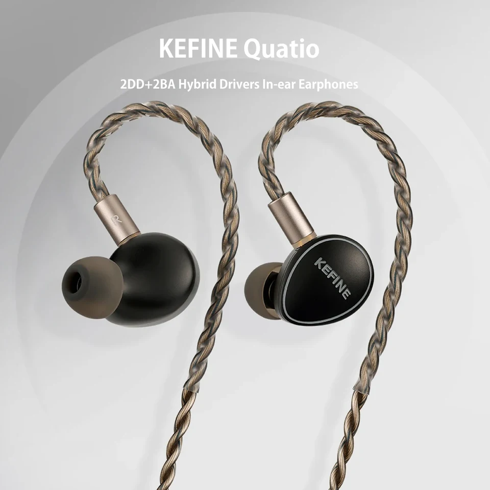 KEFINE Quatio IEMS 2DD+2BA ハイブリッドドライバー搭載 インイヤー