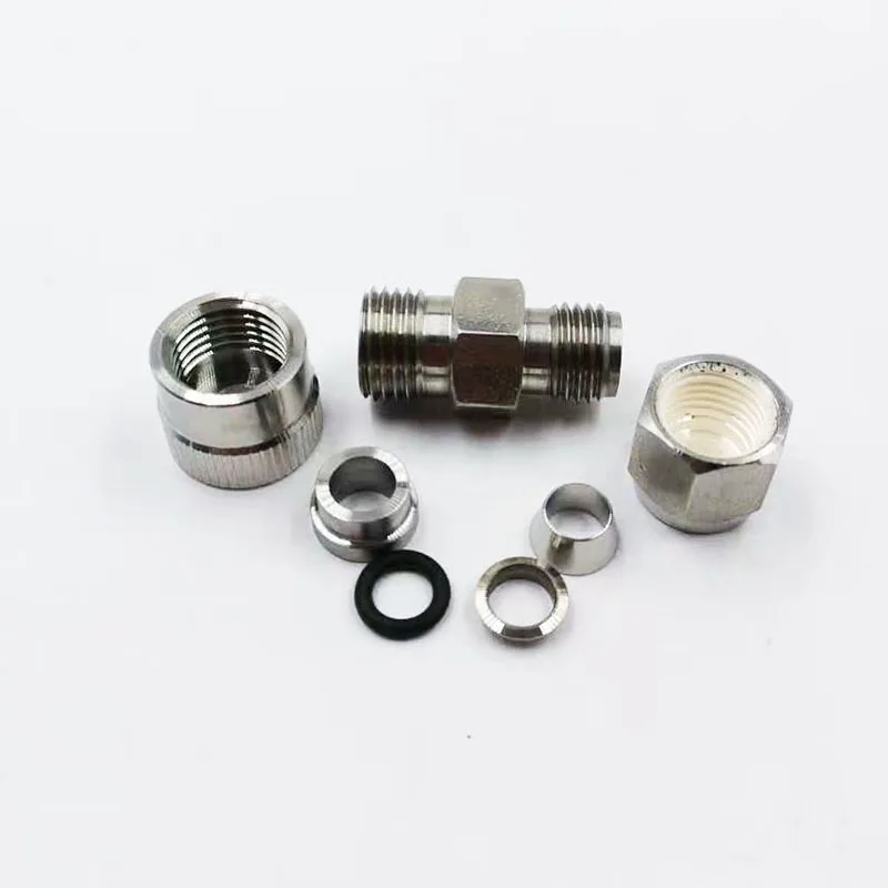 SS-6M-UT-6-200, Stainless Steel Ultra-Torr Vacuum Fitting, Tube Fitting Union, 6mm Ultra-Torr Fitting x 1/8 in. Tube OD