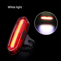 USB Rechargeable LED Bicycle Taillight - Enhanced Safety Rear Light (A White light)