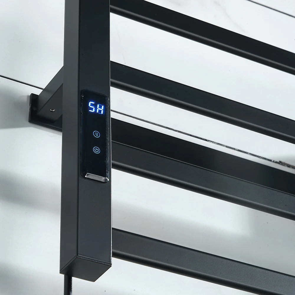 Bathroom Acessories Electric Towel Dryer Rack 115℉-155℉ 45℃-70℃ 1-24H Smart Towel Dryer Warmer Bathroom Rail electric towel rack