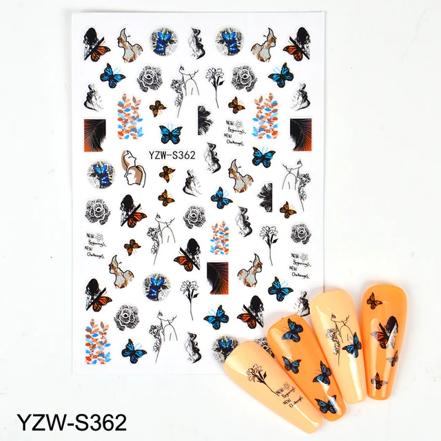 핑크 고양이 오각형 러브 하트 디자인 접착 데칼