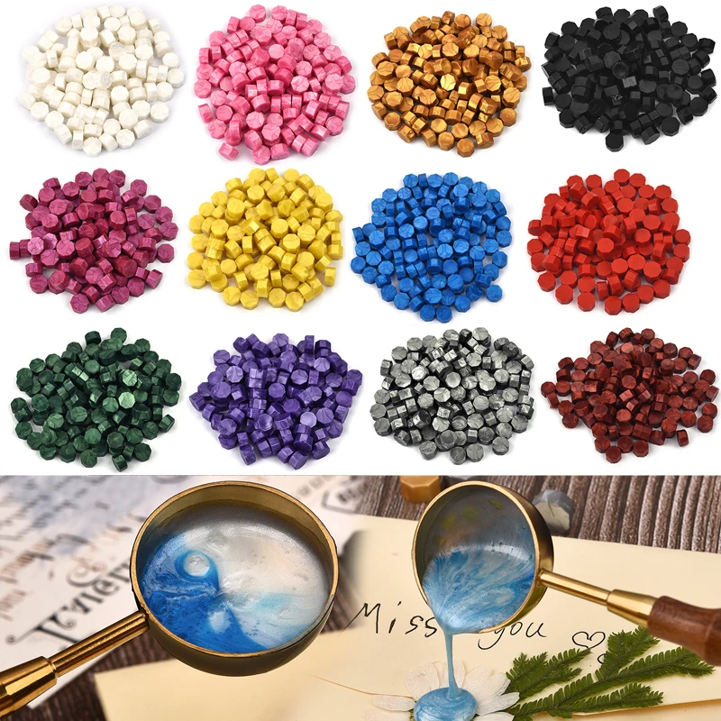Retro Sealing Wax Beads Wax Seal Stamp Octagon Vintage Craft Decor Card  Clear Stamps Making Tools For Wedding Cards - AliExpress