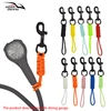 1 PCS Diving 316 Stainless Steel Bolt Snap Hook With Rope Hand Woven Luminous Fixed Rope Anti-lost Safety Rope BCD Accessory 1
