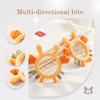Baby Silicone Teethers Cartoon Crab Toy Newborn BPA Free Food Grade Animal Teether Infant Tactile Training Toys Kid Teething Toy 4