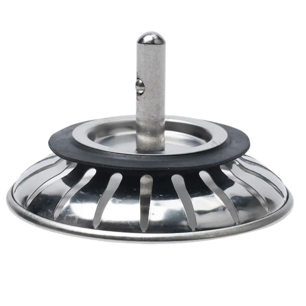 Kitchen Filter Waste Plug Stainless Steel Replacement Kitchen Sink Strainer Waste Plug 80mm Reliable Performance kitchen sink filter drain filter bathroom sink plug washbasin drain plug drain strainer bathroom sink stopper drain pipe plug