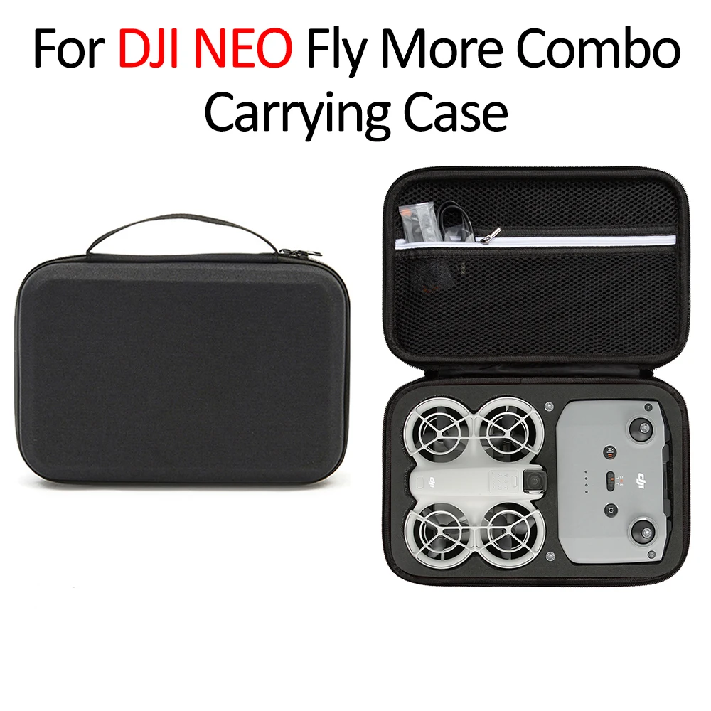 Drone Storage Bag Protable Hard EVA Carrying Case for DJI NEO Fly More Combo Remote Battery Accessories