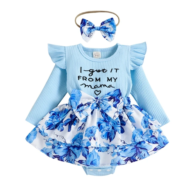 Baywell Newborn Baby Girl Clothing Suit Summer Clothes Printed