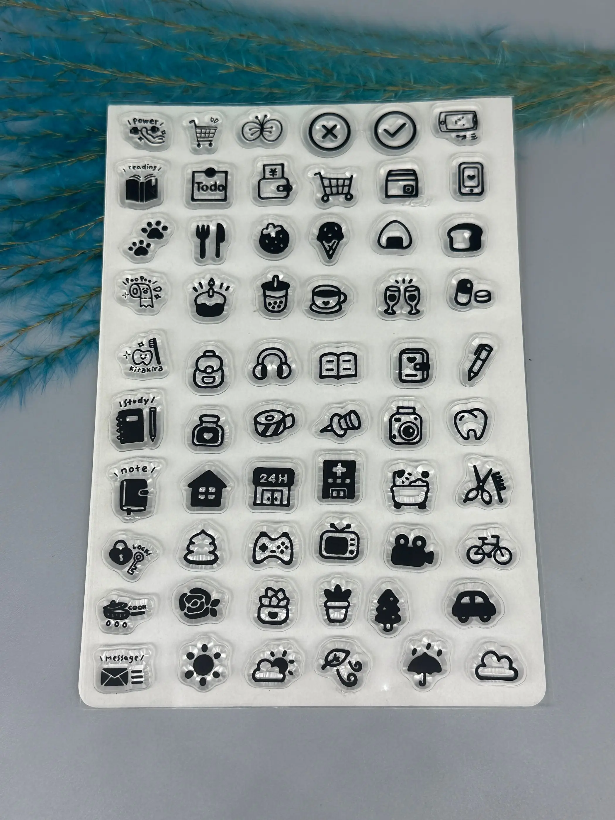 Clear stamps for scrapbooking DIY photo album decor