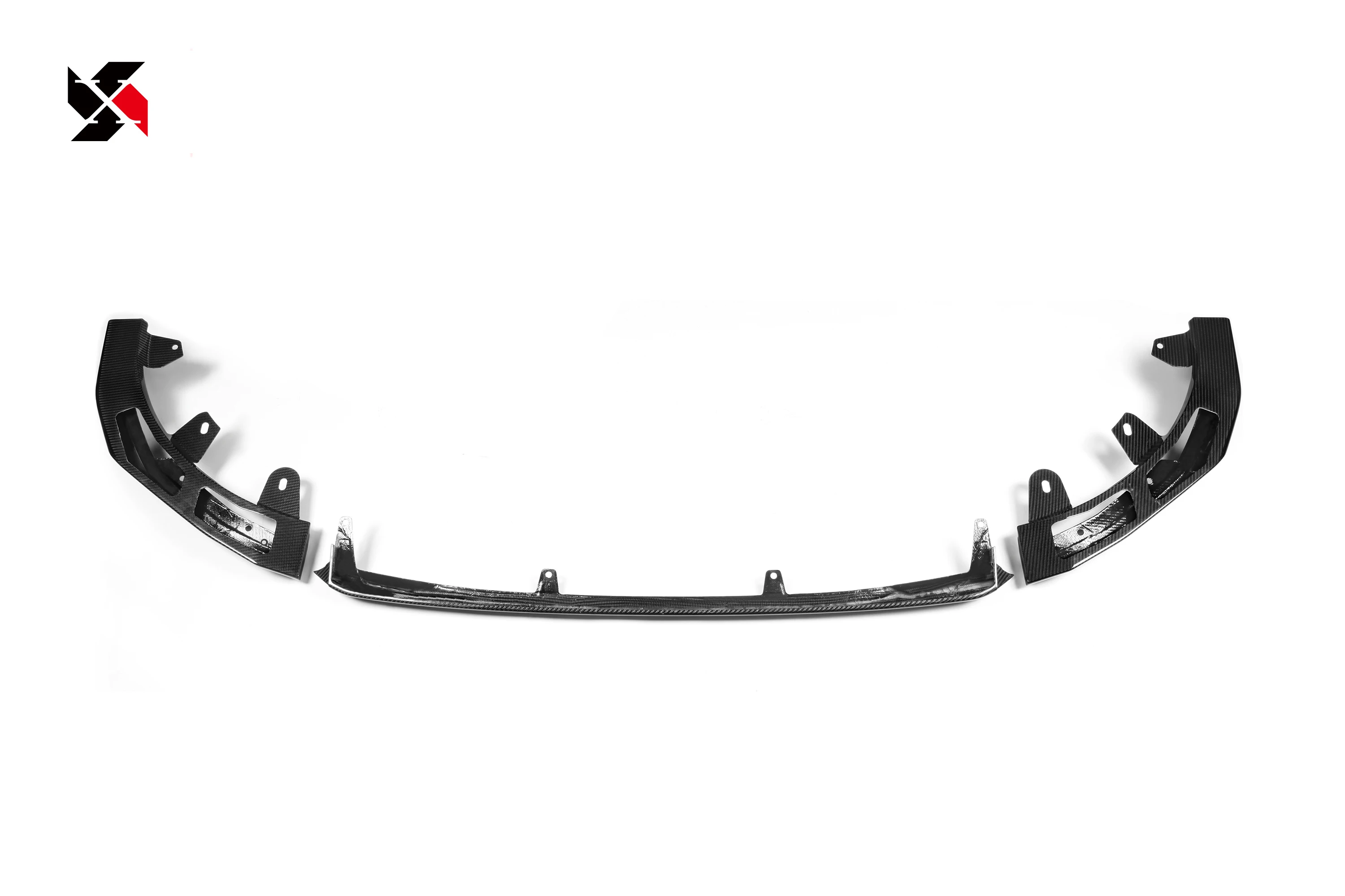 3Psc Dry Carbon Front Bumper Lip Splitters Body Kit Scratch Protector For BMW 2 Series G42 220i 220d 230i Coupe M-sport -IN
