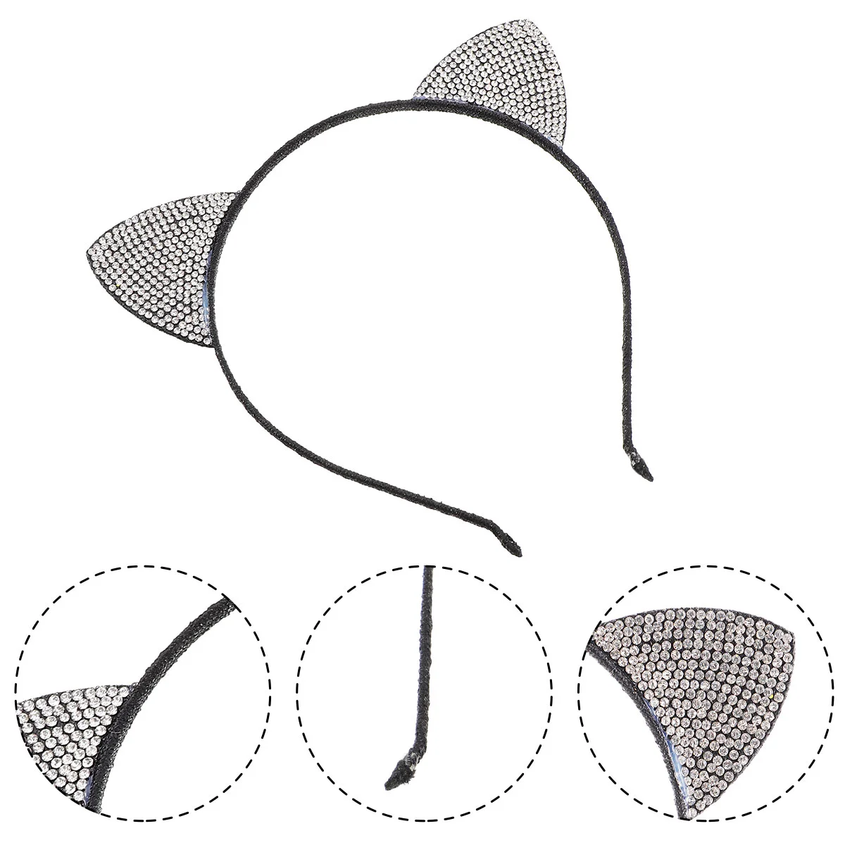 

Ободок с кошачьими ушками, аксессуары для волос, ленты для волос, 12 шт.