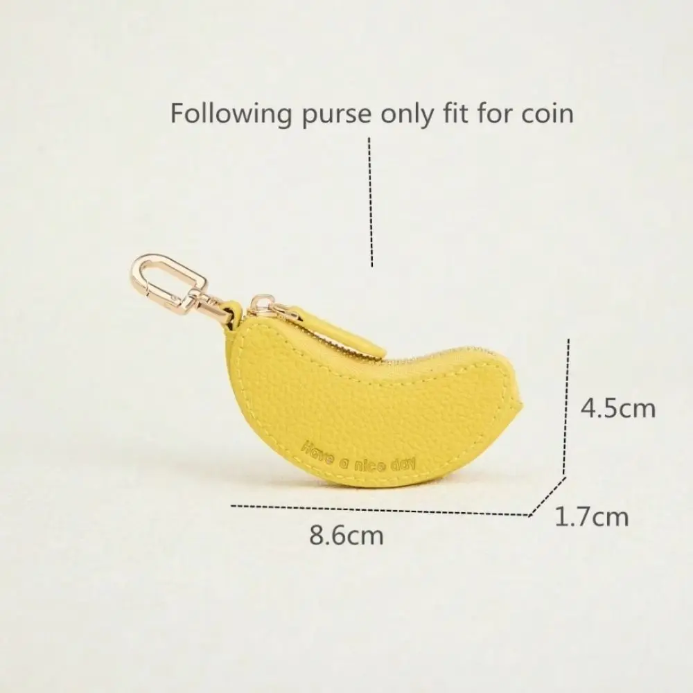 Funny Fruit Banana Shape Coin Purse Mini Key Bag Wallet Keychain Headphone Bag Multifunctional Bag Pendant Gift