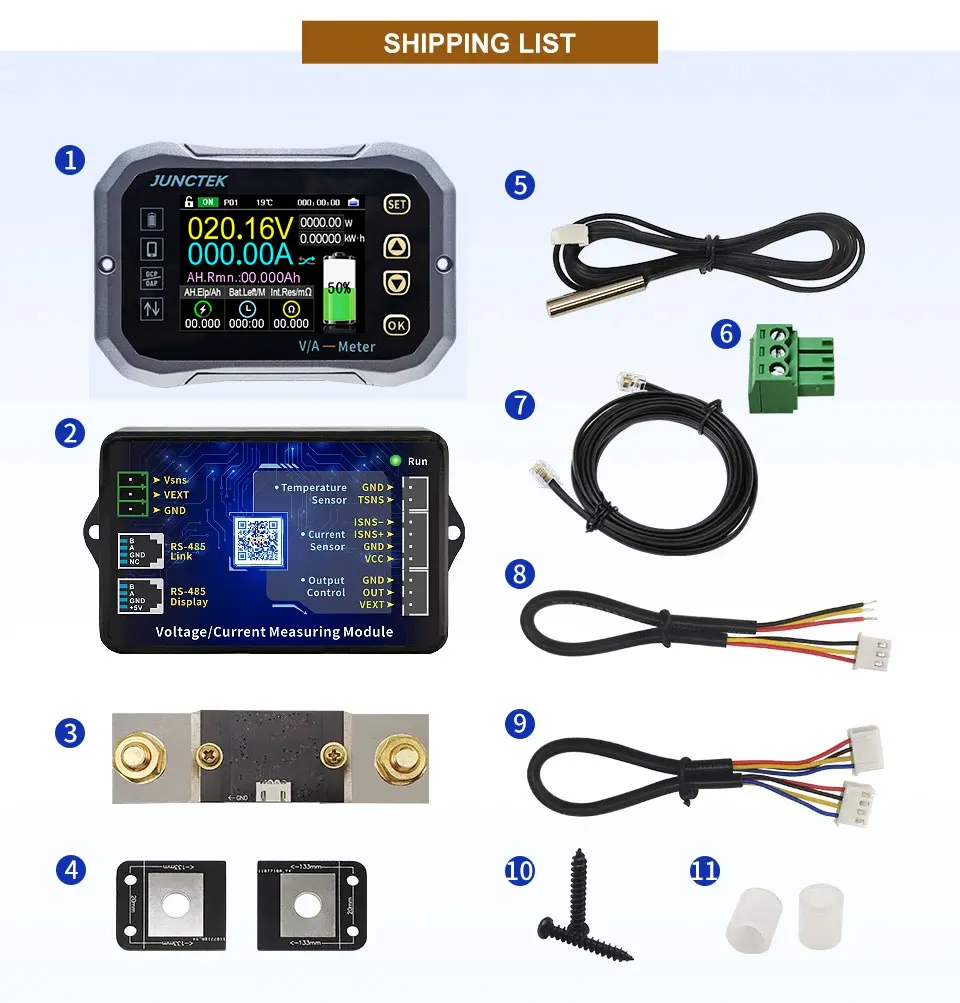 JUNCTEK KG-F DC battery monitor final product image