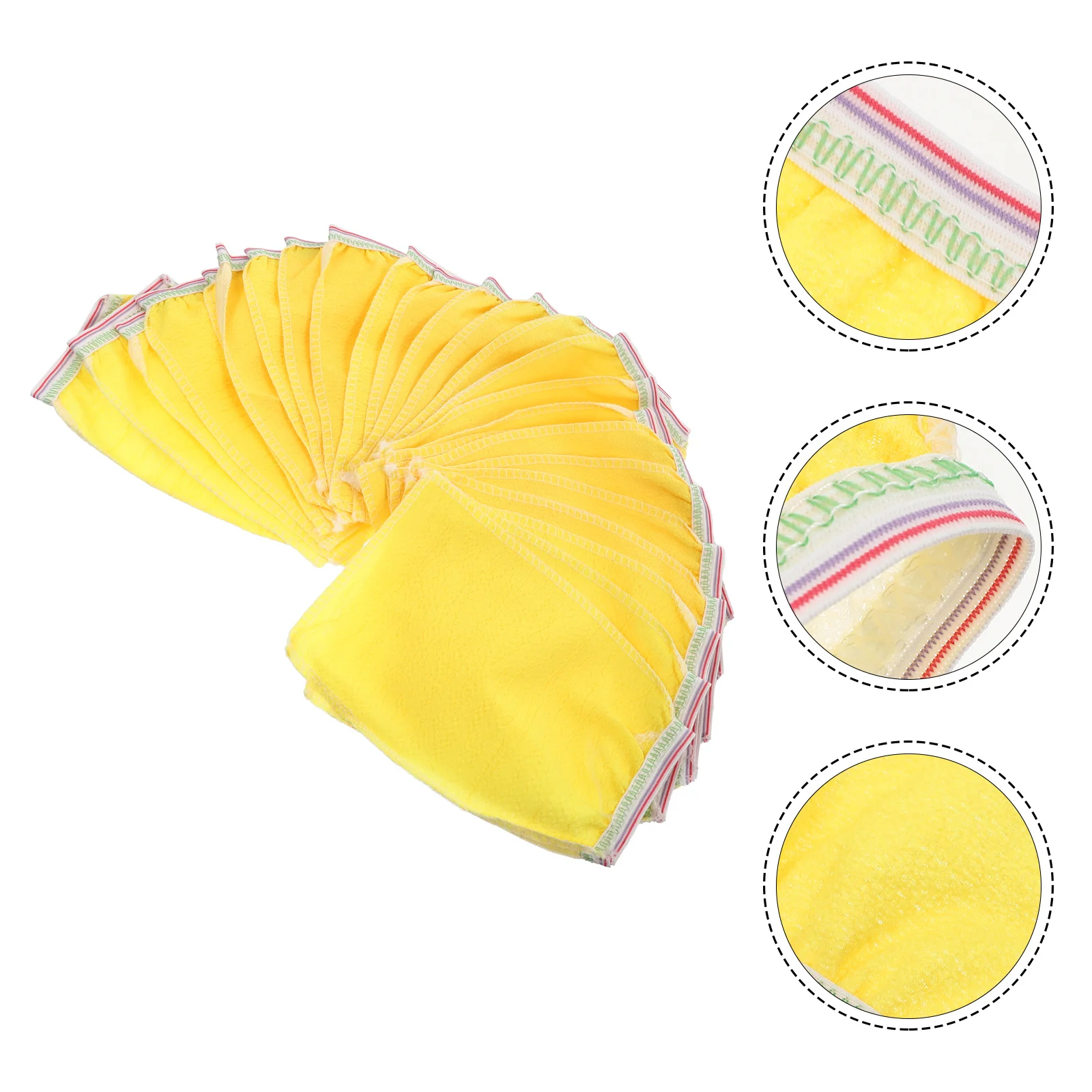 

Beaupretty Disposable Bath Towel Body Scrubs Women Bathing Gloves Loofah Scrubber Cloth Yellow Sponge Shower Towels Body