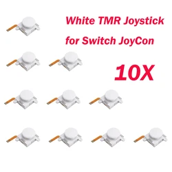 K - SILVER Electromagnetic Joystick Replacement - 3D Analog White ThumbStick for Gaming Controllers (2/4/10 Pack) (10pcs White)