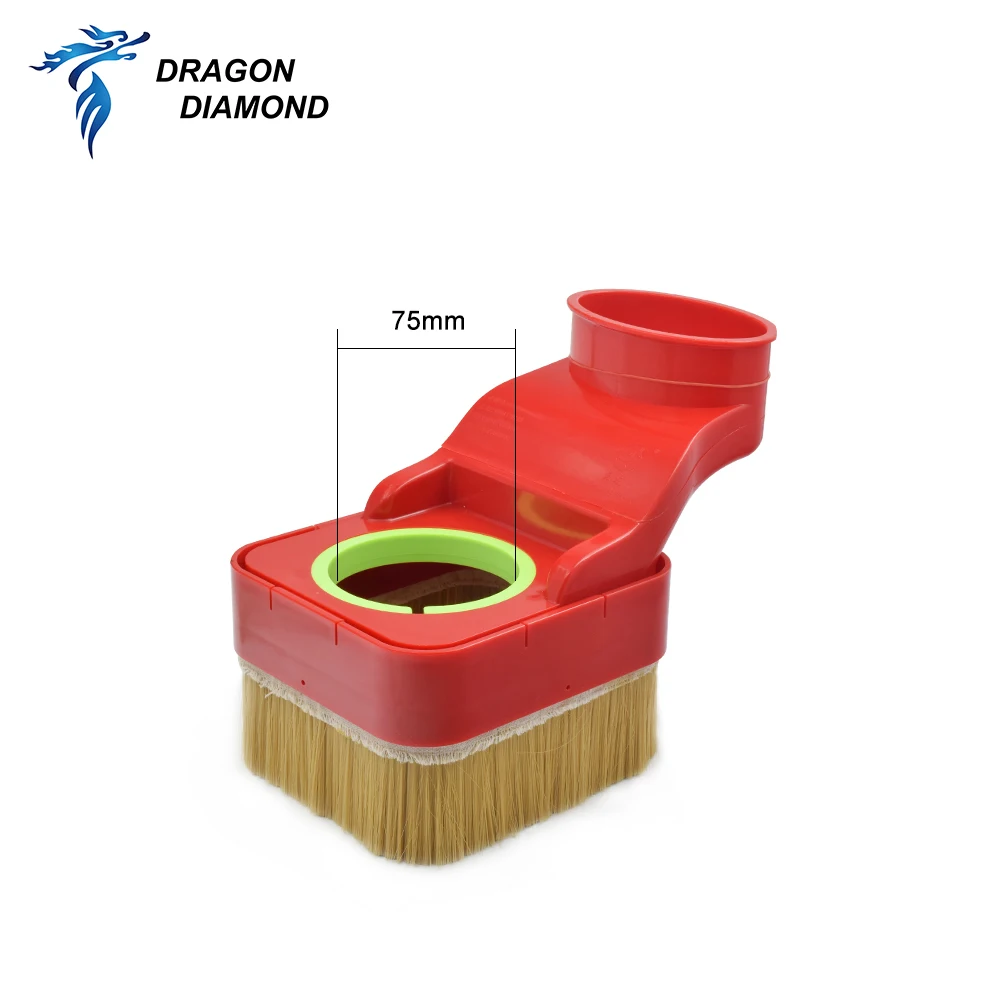 DRAGON DIAMOND Free Fall Dust Cover Collector 70/75/80/85/90/100mm Brush Cleaner For CNC Spindle Motor Milling Machine Router wood pellet maker Woodworking Machinery