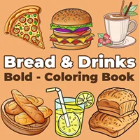 Delightful Food-Inspired Adult Picture Book: Creative Simple Drawings & Coloring Pages for a Joyful Art Therapy Experience 1