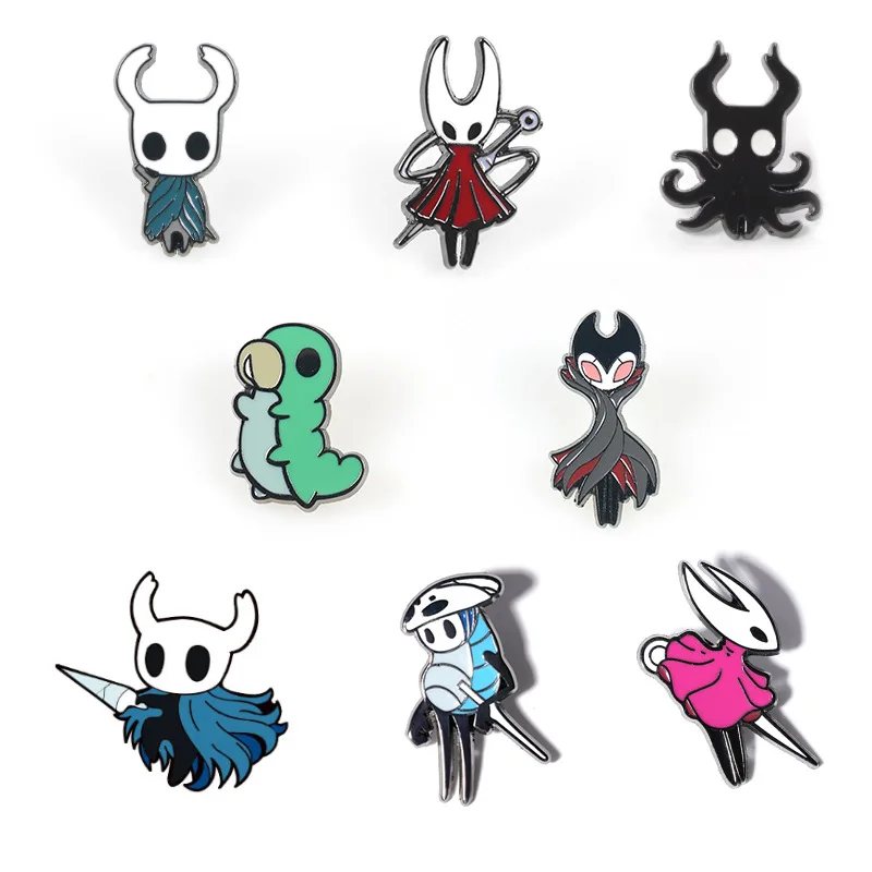 Hollow Knight Game Enamel Pin Cosplay Wanderer Lapel Hornet Badge Metal Brooch Party Gift Prop
