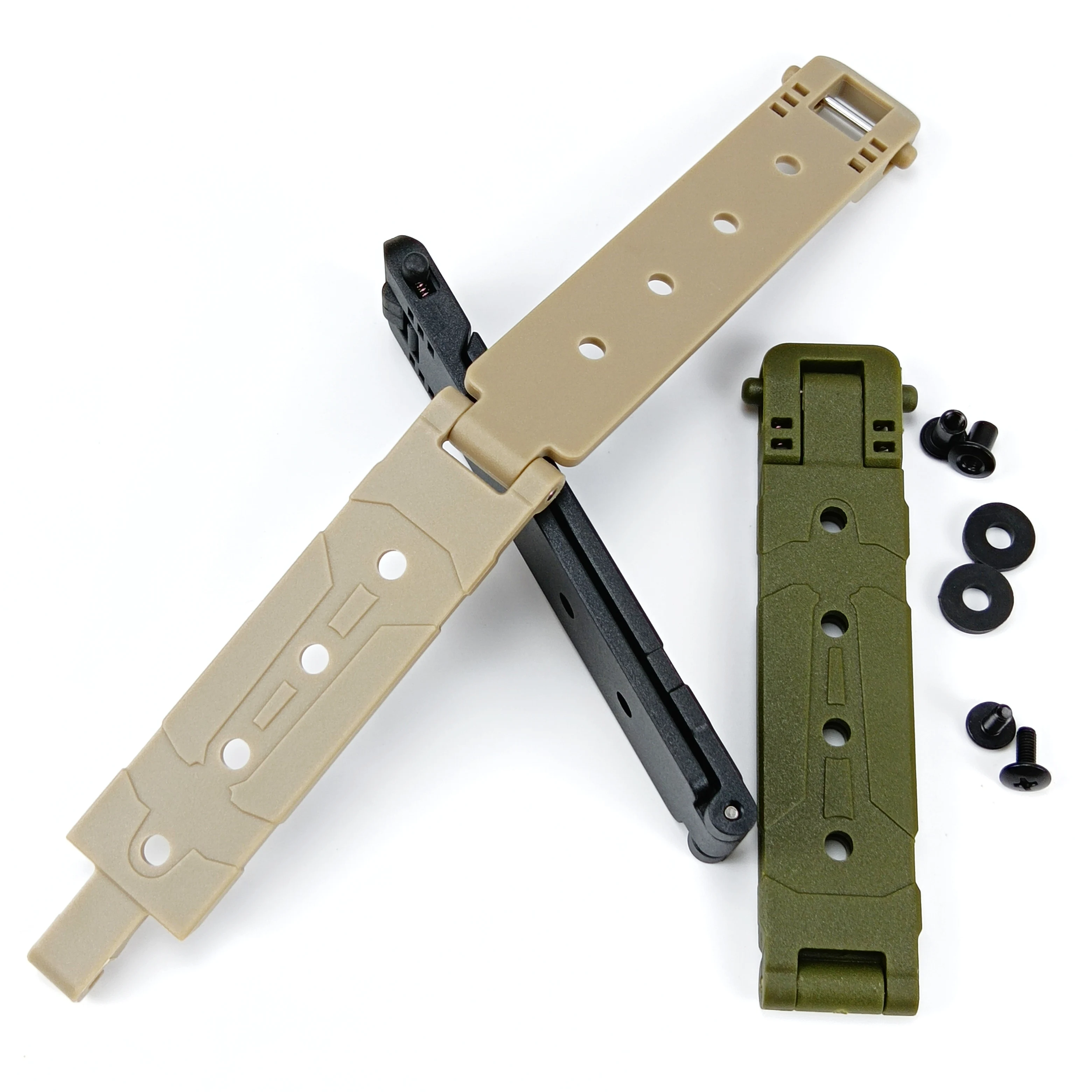 1Piece MOLLE-LOK System Scabbard Back Clip K Sheath Waist Clip KYDEX Scabbard Carrying Clip K Sheath MOLLE Buckle with Screws