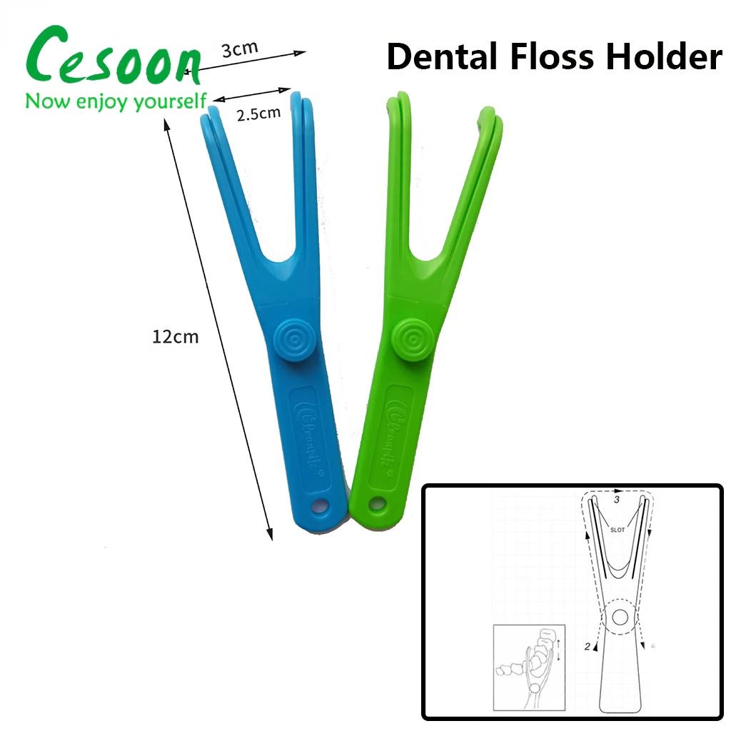 Dental Floss Holder Aid Oral Hygiene Toothpicks Holder for Teeth Oral