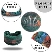 Boho Headbands for Women Knotted Wide Headwrap Turban Yoga Workout Head Bands Stretch Hiarbands Cotton Bandana Hair Accessories - Image 5