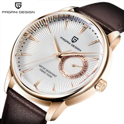 PAGANI DESIGN automatic Quartz watch Luxury Casual Fashion Leather 100M Waterproof Watch for men Seiko VH65 reloj hombre PD1654