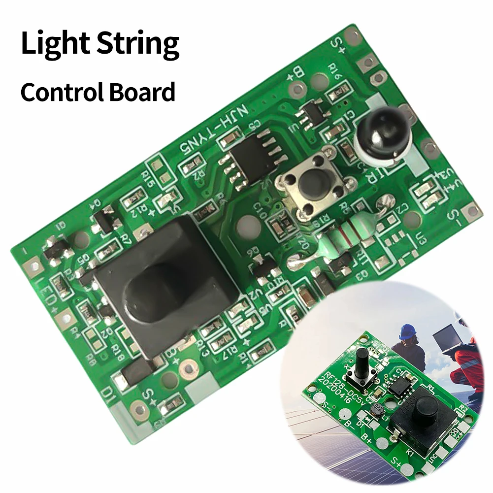 3.7V Boost 24V 31VSolar Lamp String Control Board DIY Solar String Light Controller Circuit Switch Module With Switch