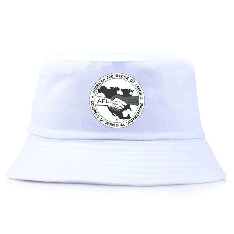 

AFL CIO Seal Reversible Bucket Hat Unisex Adult Cotton Fisherman Cap Woman Man Cool Cotton Panama Hat Teen Solid Autumn Cap