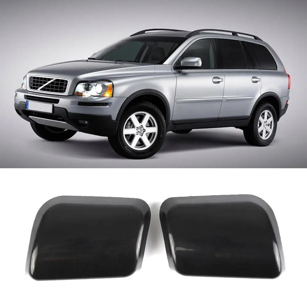 블랙 ABS OEM 오른쪽 왼쪽 헤드라이트 와셔 제트 커버, 볼보 XC90 시리즈 2002-2006 OE 30698209 자동차 액세서리 한 쌍