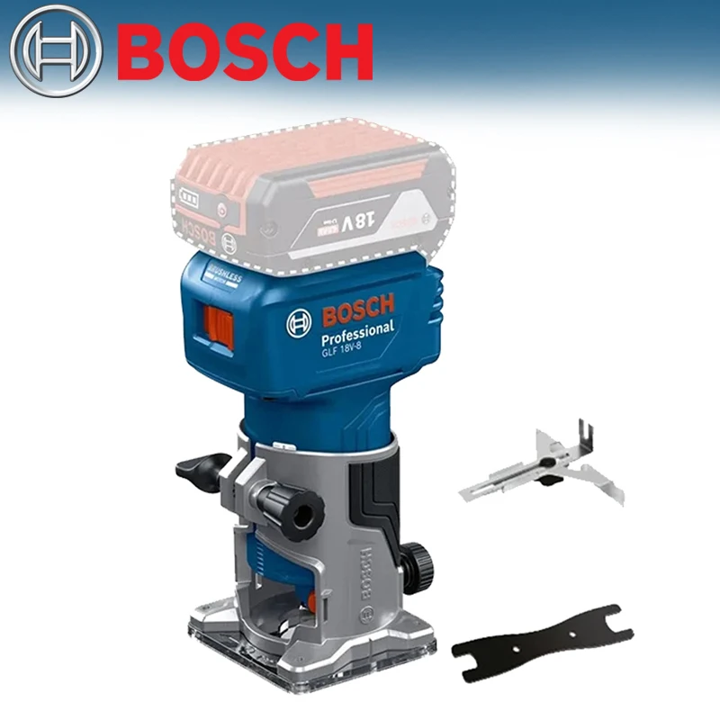 

Bosch GLF18V-8 Professlonal Electric Trimmer Wood Router Machine Brushless Motor Multifunctional Quick Smooth Cutting Power Tool