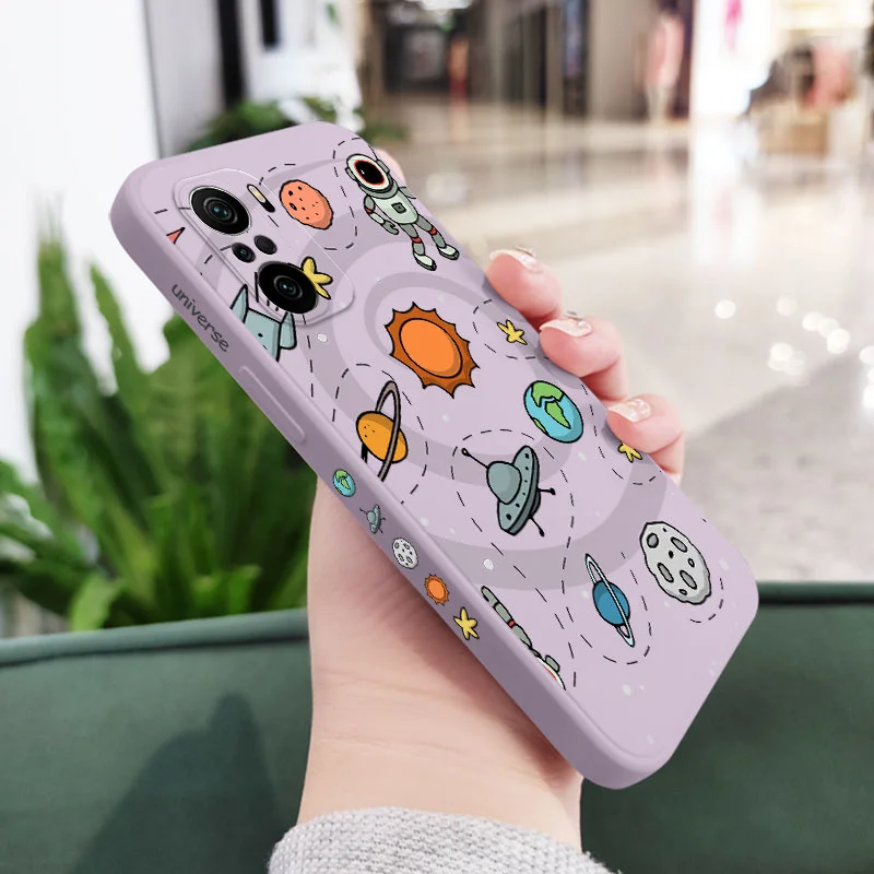 Great Astronaut Design Silicone Phone Case