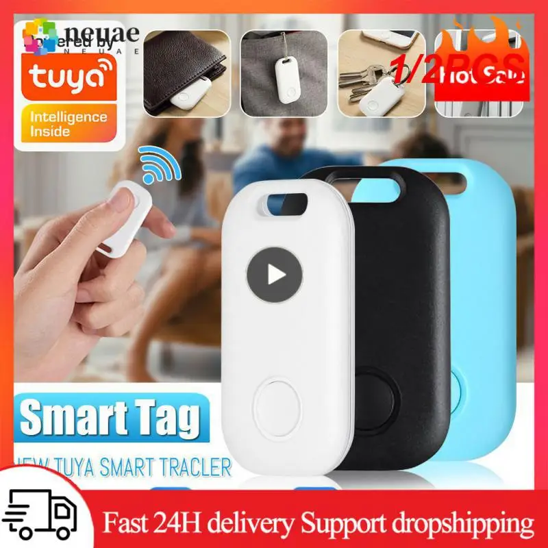 1/2PCS Tuya Mini GPS Tracker Wireless Louder Ring Product WIFI Location Tracker Anti Lost Alarm Smart Keychain 2-way Search Key